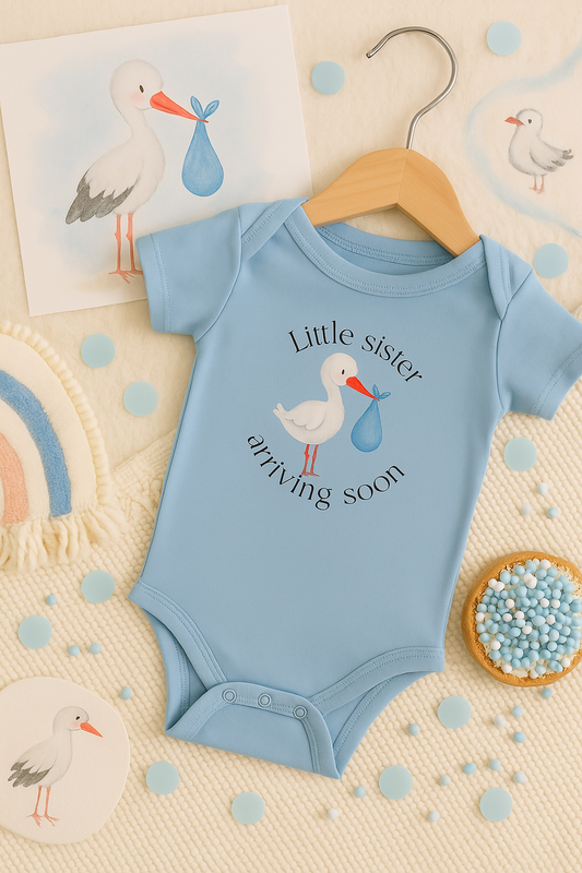 Little sister coming soon - romper